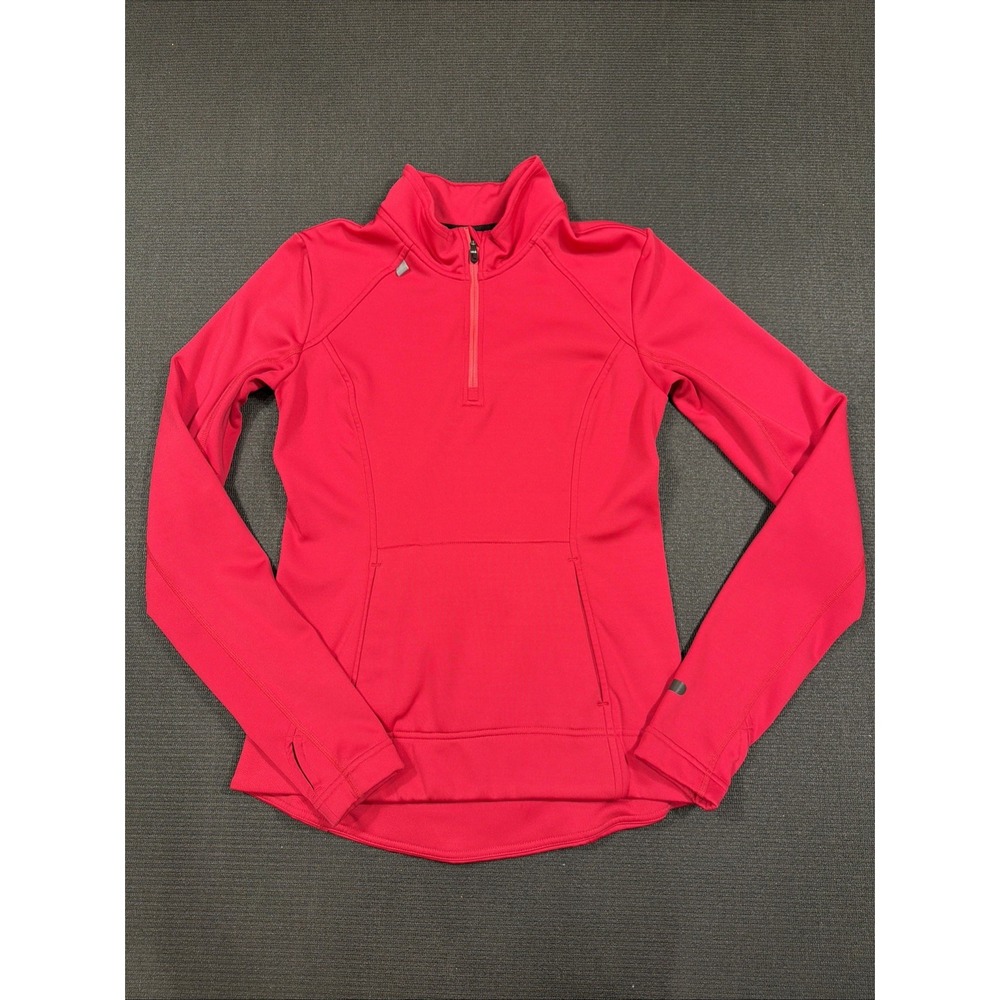 Lole Womens Pink Long Sleeve Pullover Running Active 1/4 Zip Jacket Small